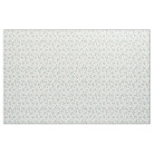 Dainty White Green Floral Pattern Stof (Yard (91,4 cm))