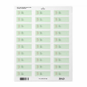 Dainty White Orchids Wedding Products Etiket (Full Sheet)