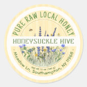 Dainty Wildbloems Honey Label Pure Raw Local (Voorkant)