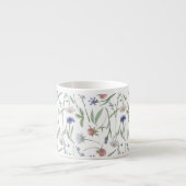 Dainty wilde bloemen espresso kop (Voorkant)