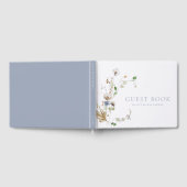 Dainty Wildflower Dusty Blue Gastenboek (Volledig)