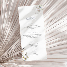 Dainty Wildflower Dusty Blue Menu