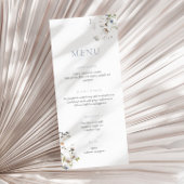 Dainty Wildflower Dusty Blue Menu