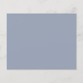 Dainty Wildflower Dusty Blue Recipe Kaart (Achterkant)