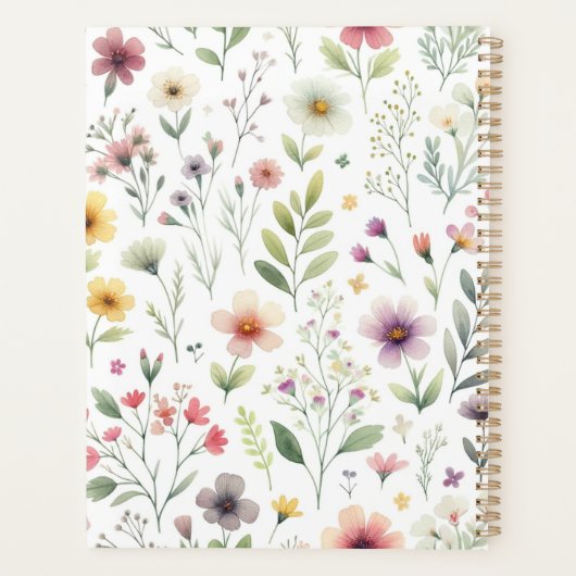Dainty Wildflower Planner (Achterkant)