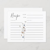 Dainty Wildflower Recipe Kaart (Voorkant / Achterkant)