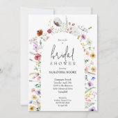 Dainty Wildflower Vrijgezellenfeest Kaart (Voorkant)