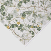 Dainty Woodland Yellow Wildflower Oxalis Floral Tissuepapier (Detail)