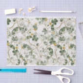 Dainty Woodland Yellow Wildflower Oxalis Floral Tissuepapier (Craft)