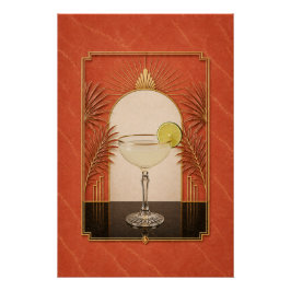 Daiquiri Art Deco Poster | Bar Kunst