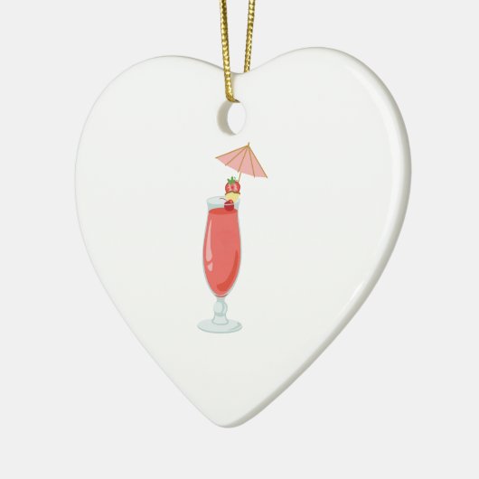 Daiquiri Cocktail Keramisch Ornament (Links)