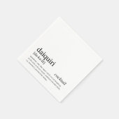 Daiquiri Cocktail Modern Quote Black Typografie Servet (Hoek)