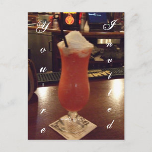 Daiquiri Cocktail Party Invitation Uitnodiging Briefkaart