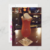 Daiquiri Cocktail Party Invitation Uitnodiging Briefkaart (Voorkant / Achterkant)