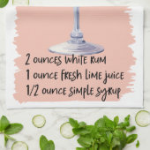 Daiquiri Cocktail Recipe Theedoek (Gevouwen)