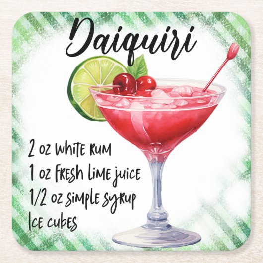 Daiquiri Kartonnen Onderzetters (Voorkant)