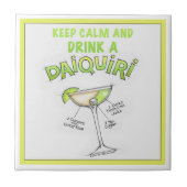 DAIQUIRI RECEPT COCKTAIL KUNST TEGELTJE (Voorkant)