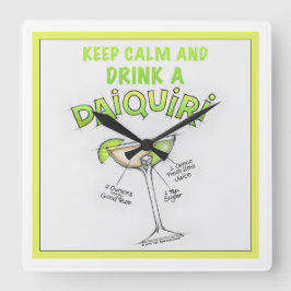 DAIQUIRI RECEPT COCKTAIL KUNST VIERKANTE KLOK