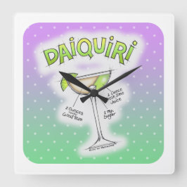 DAIQUIRI RECEPT COCKTAIL KUNST VIERKANTE KLOK
