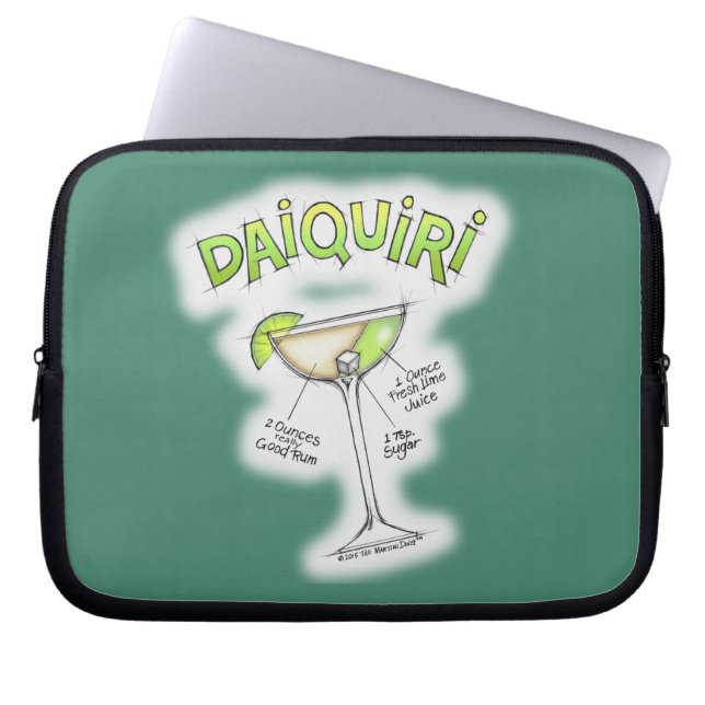 DAIQUIRI RECIPE COCKTAIL ART LAPTOP SLEEVE (Voorkant)