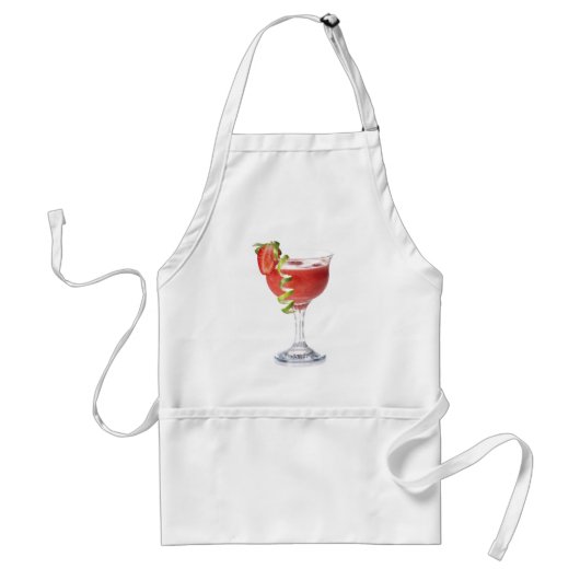 Daiquiri Strawberry Apron Standaard Schort (Voorkant)