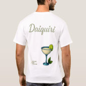 Daiquiri T-Shirt – Classic Rum Cocktail (Achterkant)