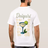 Daiquiri T-Shirt – Classic Rum Cocktail (Achterkant)