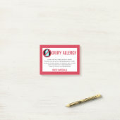 Dairy Allergy Alert Restaurant Chef Custom Post-it® Notes (Op bureau)