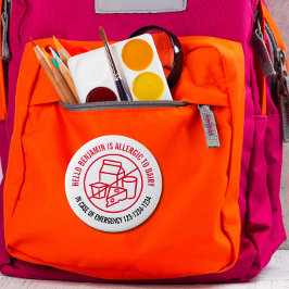 Dairy Allergy Badge Ronde Button 4,0 Cm