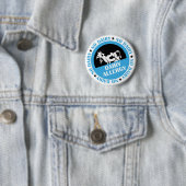Dairy Allergy Badge Ronde Button 5,7 Cm (In situ)