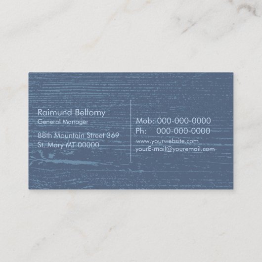 Dairy Boerderij Visitekaartje (Achterkant)