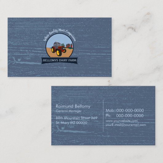 Dairy Boerderij Visitekaartje (Voorkant / Achterkant)