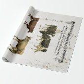 Dairy Cow Farmhouse Print Cadeaupapier (Uitgerold)