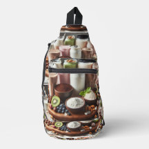 Dairy Delight Melk & Kaas Print Cut Naaizak