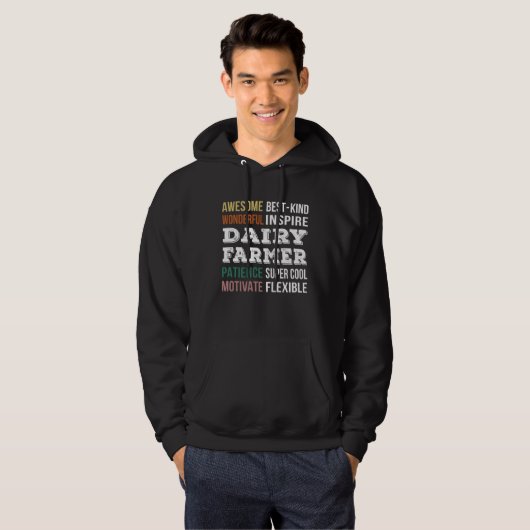 Dairy Farmer  Appreciation Hoodie (Voorkant volledig)