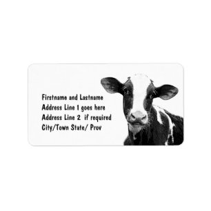Dairy Farmer Gepersonaliseerd koe Etiket