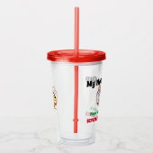 Dairy Food Allergie Cup Acryl Drinkbeker (Rechts)