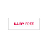 Dairy-free Allergy Friendly Zelfinktende Stempel (Design)