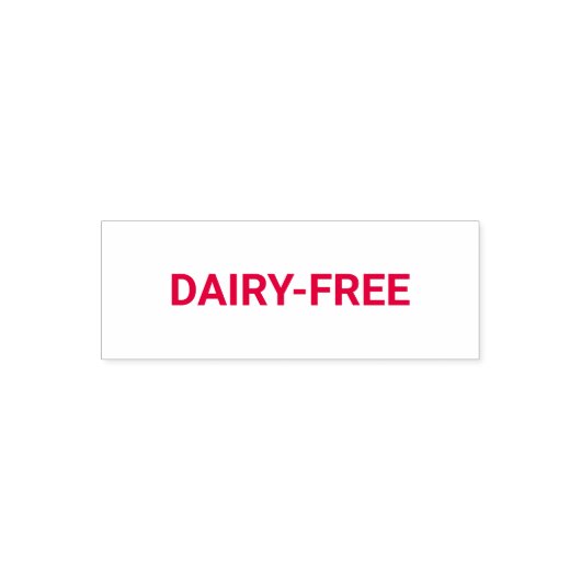 Dairy-free Allergy Friendly Zelfinktende Stempel (Design)