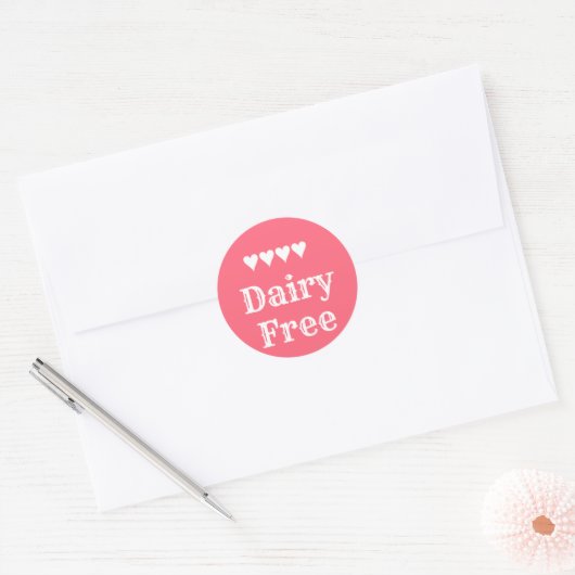 Dairy Free sticker (Envelop)