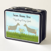 Dairy Goat Herd Metal Lunch Box (Achterkant)