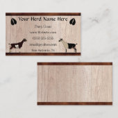 Dairy Goat Visitekaartje (Voorkant / Achterkant)