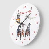 Dairy Goats Milking Wall Clock Grote Klok (Hoek)
