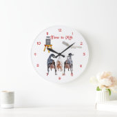 Dairy Goats Milking Wall Clock Grote Klok (Huis)