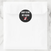 Dairy is mijn vriend niet ronde sticker (Tas)