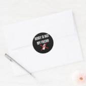 Dairy is mijn vriend niet ronde sticker (Envelop)