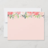 Dairy Koe Floral Peony Kaart (Achterkant)