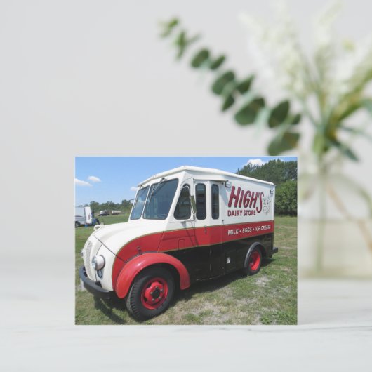 Dairy Truck Briefkaart (Staand voorkant)