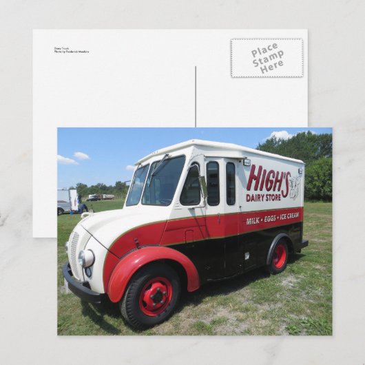 Dairy Truck Briefkaart (Voorkant / Achterkant)