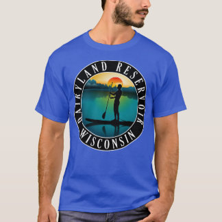 Dairyland Reservoir Wisconsin Paddleboarding T-shirt